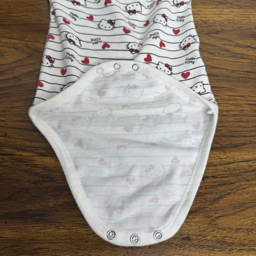 Hello Kitty Sanrio‎ 2024 One Piece Size 9M Months Long Sleeve Bodysuit